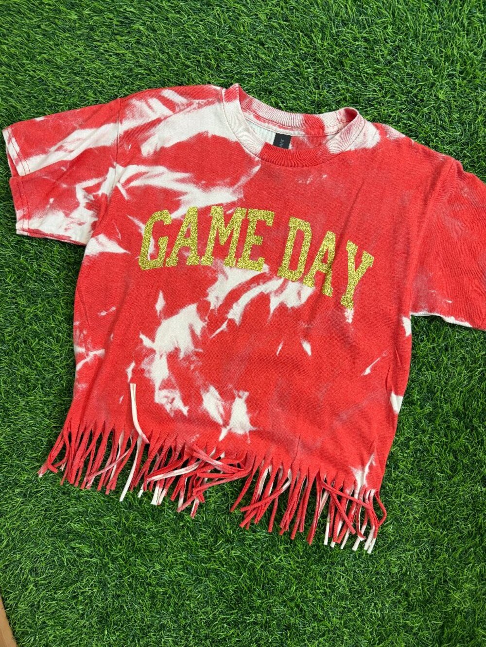 Youth Game Day Bleached Fringe Tee